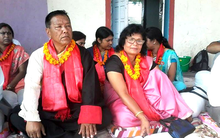 गठबन्धनको रिले अनशनमा महिला नेतृहरुको व्यापक सहभागिता