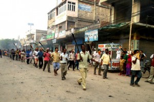 सखडा बजारमा मसाल जुलुस र सभा