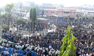 सप्तरीमा विद्यार्थीहरुको बृहत प्रदर्शन, करिब पच्चीस हजारको सहभागिता(फोटो फिचरसमेत)