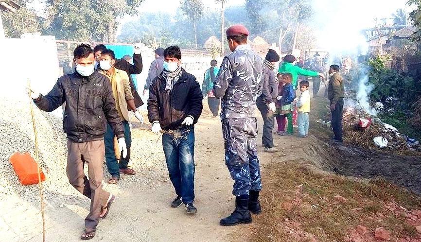 लहानमा मिथिला स्टूडेन्ट युनियनद्वारा सरसफाई अभियान