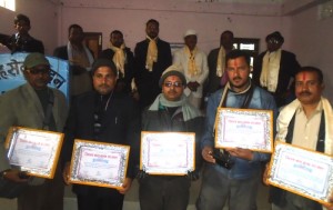 बाल क्लव सञ्जालद्वारा चार सञ्चारकर्मी सम्मानित