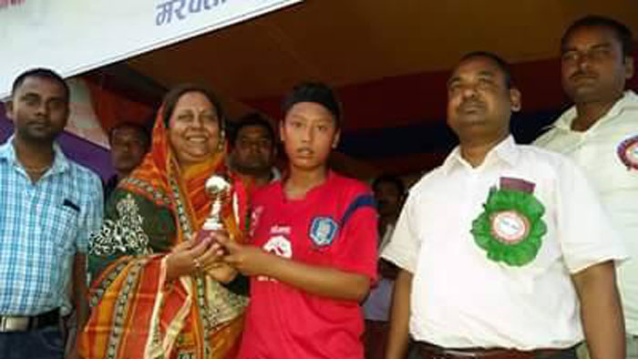 महिला फूटवलको उद्घाटन खेलमा सर्लाही स्पोर्ट्स क्लब विजयी
