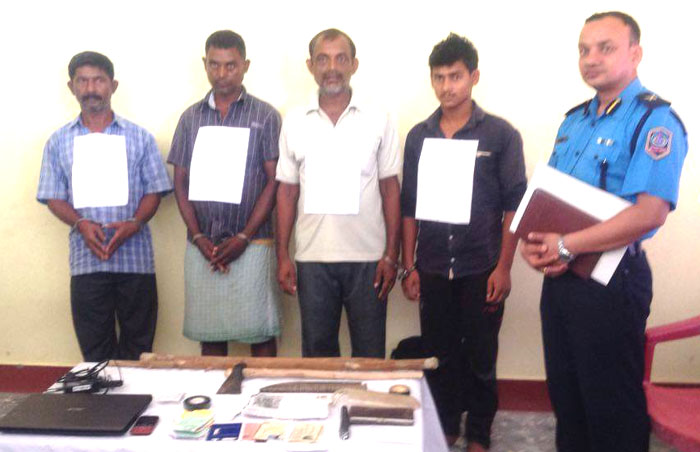 आइजीपी अर्यालको गाउँमा डकैती गर्ने ६ कुख्यात डाका पक्राउ