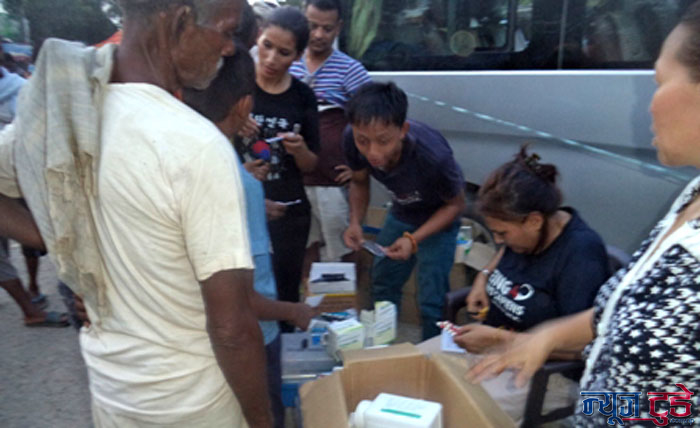 बाढी प्रभावित क्षेत्रमा निशुल्क स्वास्थ्य शिविर