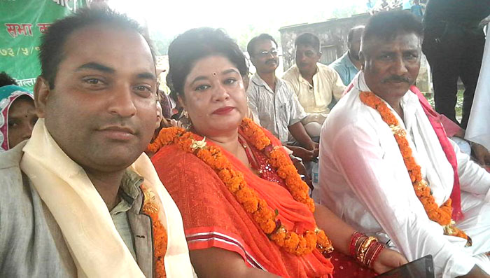 रामसपाद्वारा पार्टी प्रवेश तथा सभा