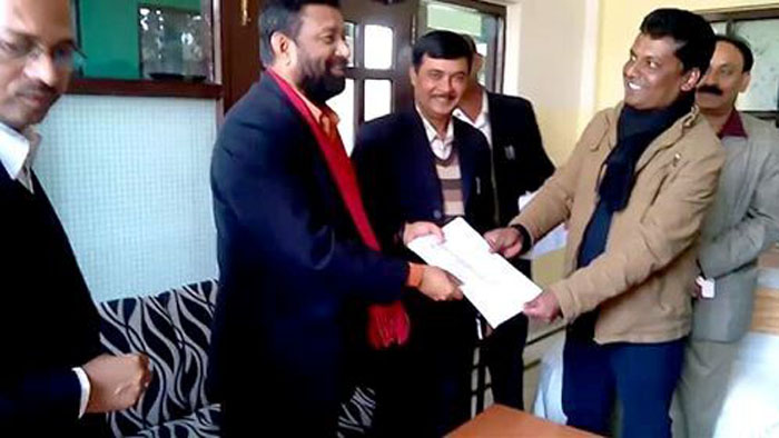 हेल्थ असिस्टेन्ट संघले गृहमन्त्री निधीलाई बुझाए ज्ञापन पत्र