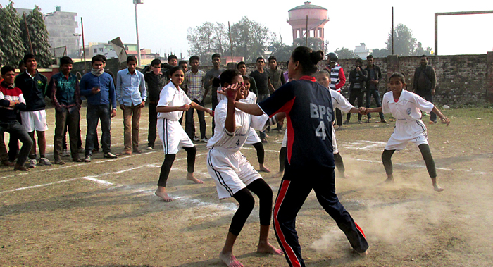 कबड्डीमा छात्रातर्फ जिएचपी मावि विजयी