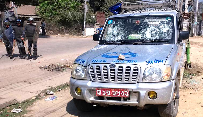 आयोगको गाडिमा भएको तोडफोडप्रति मोर्चाद्वारा दुःख व्यक्त, सत्यतथ्य बाहिर ल्याउन आग्रह