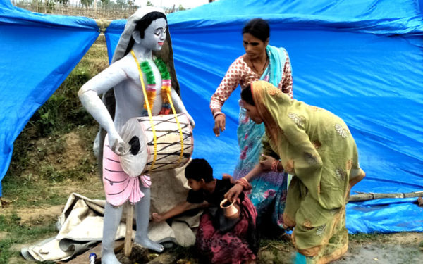 महायज्ञ स्थलमा मूर्तिकला र मिथिला चित्रकलाको आकर्षण