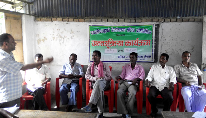 ‘दलित समुदाय एकजुट भएर प्रमुख पदमा लडेर जित्नुपर्छ’