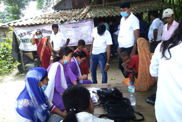 दहेजमुक्त मिथिलाद्वारा मैनाकडेरीमा निःशुल्क स्वास्थ्य शिविर