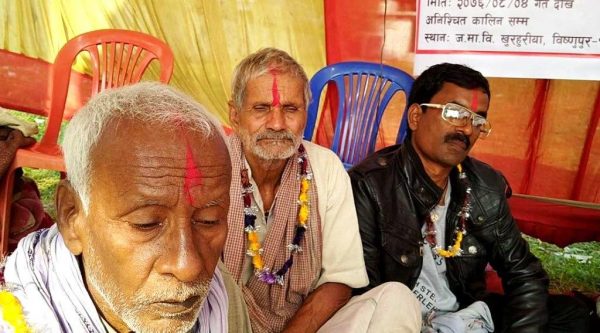 मावि खुरहुरियाको रिले अनशनप्रति नेता महतोको ऐक्यवद्धता