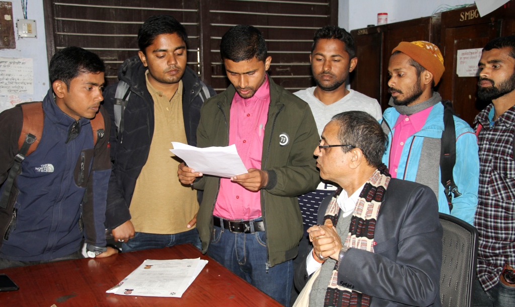 फागुनमै स्ववियु निर्वाचन गराउन क्याम्पस प्रमुखलाई ध्यानाकर्षण पत्र