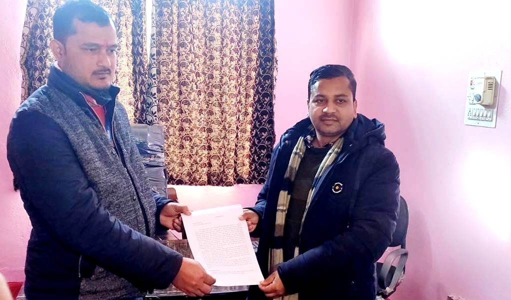 पत्रकार महासंघ शाखा सप्तरीलाई सात बुँदे ध्यानाकर्षण–पत्र