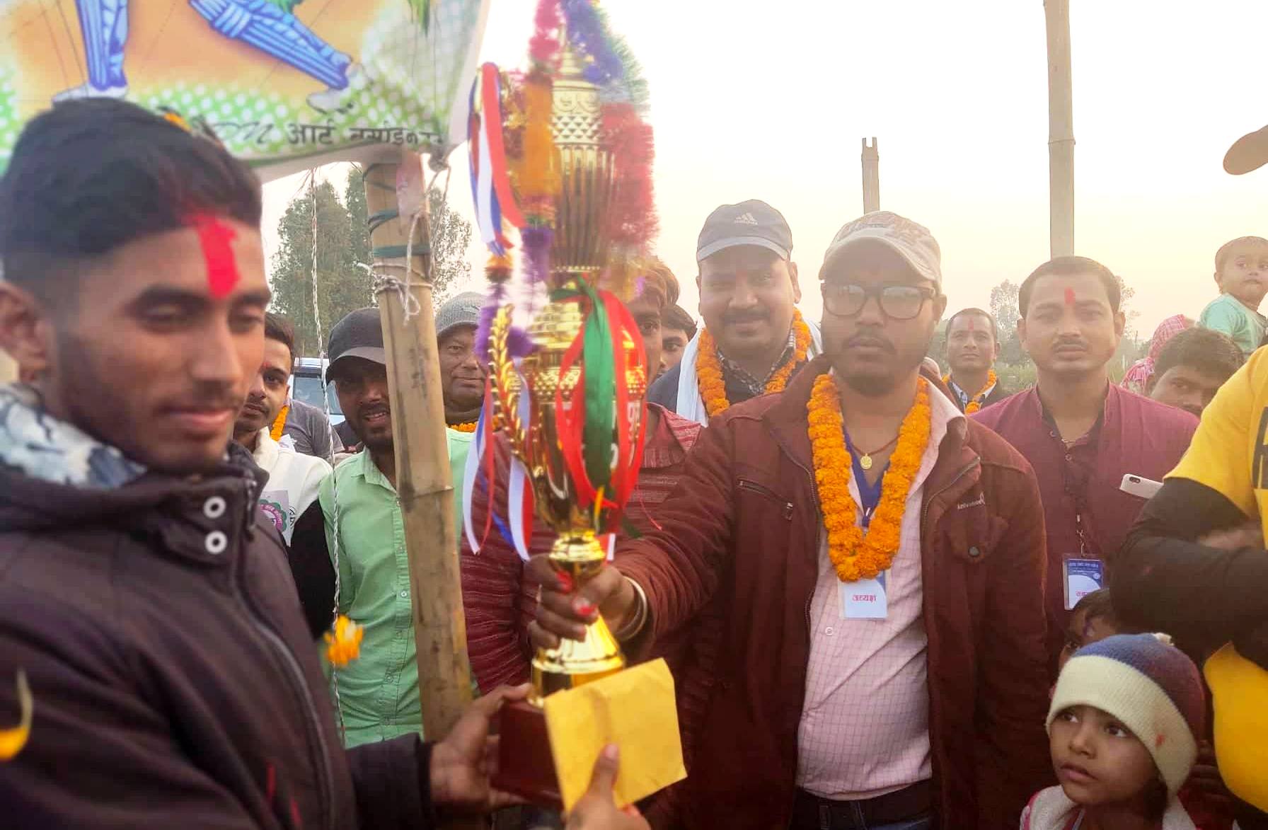 टि–२० टुर्नामेन्ट क्रिकेटको उपाधि नेगडा बैरियाले हात पारे
