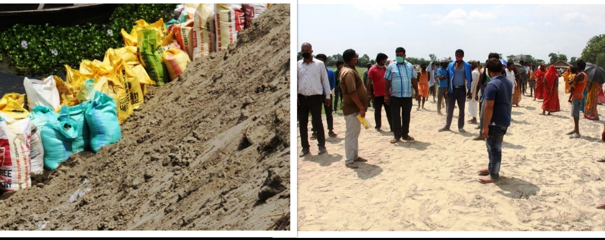 लकडाउनमा भारतीय मजदूरबाट मापदण्ड विपरित तटबन्ध निर्माण