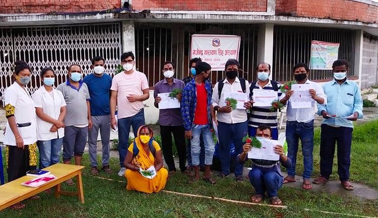 सप्तरीमा २ सय ७२ जनाले जिते कोरोना [स्थानीय तह अनुसार]