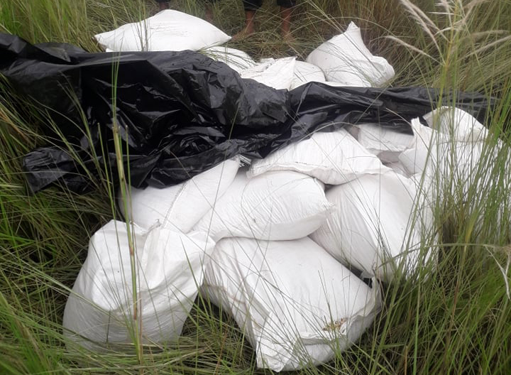 भारत निकासीका लागि तयार पारीएको ८२५ किलो हरियो मटर प्रहरीद्वारा नियन्त्रण