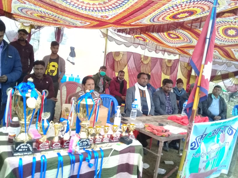 प्रथम वडा अध्यक्ष कप क्रिकेट प्रतियोगिताको उपाधी वडा नम्बर १ रुपनीलाई