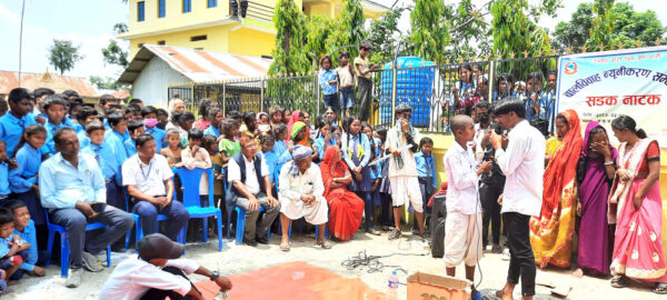 सितापुरमा बालविवाह न्यूनीकरण सम्बन्धि सडक नाटक प्रदर्शन