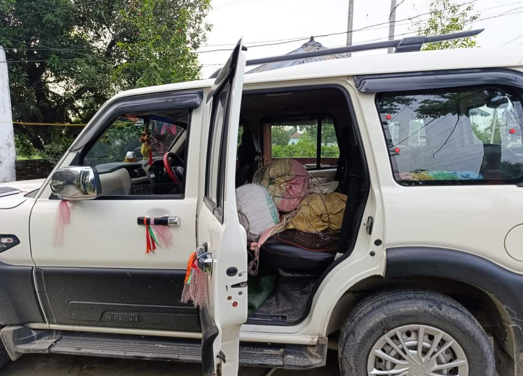 एक सय वीस किलो लागु औषध गाजाँसहित स्कारपिओ प्रहरी नियन्त्रणमा