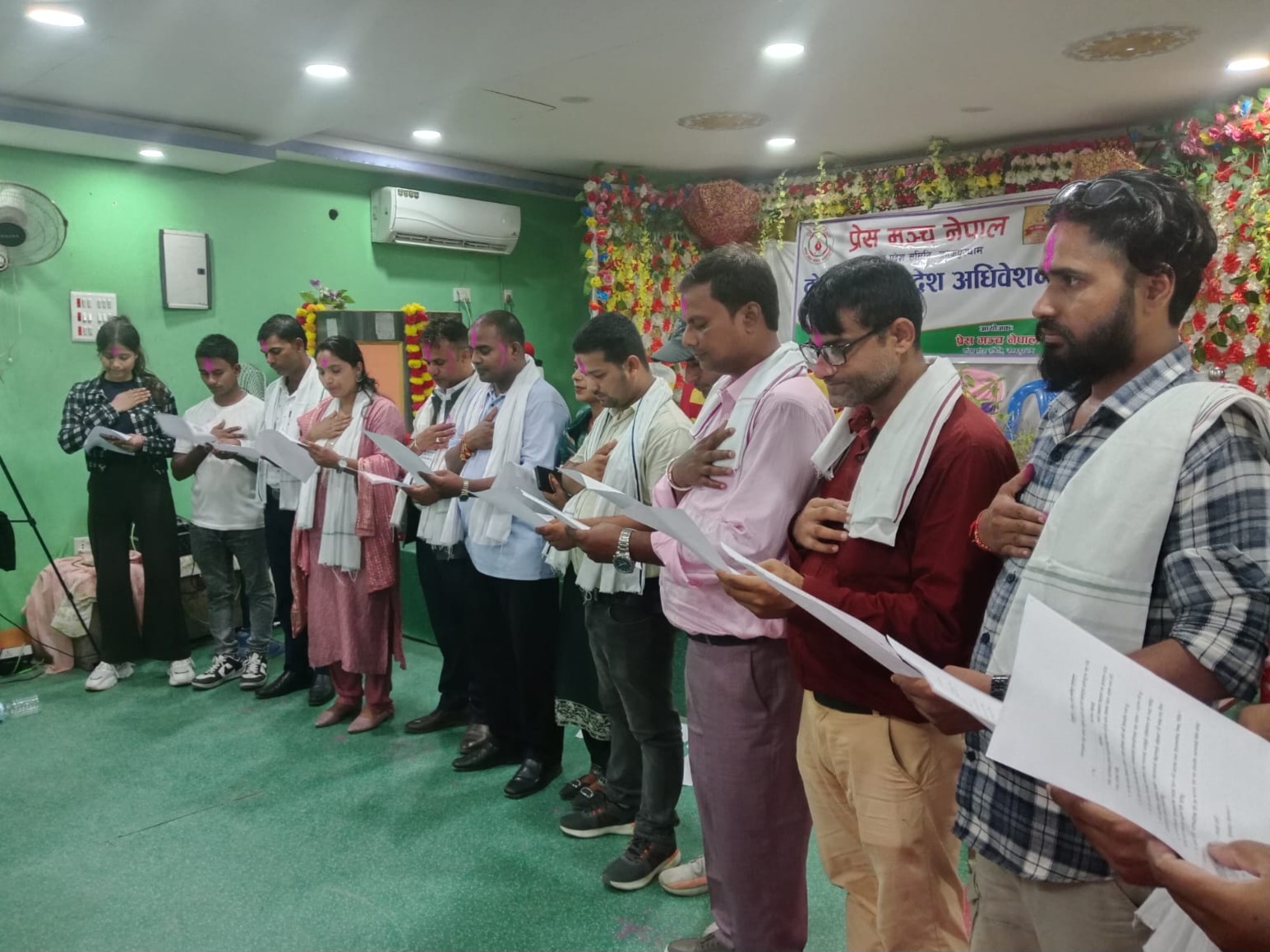 प्रेस मञ्च मधेश प्रदेशको दोश्रो अधिबेशन सम्पन्न, अध्यक्षमा पुनः अभरेन्द्र