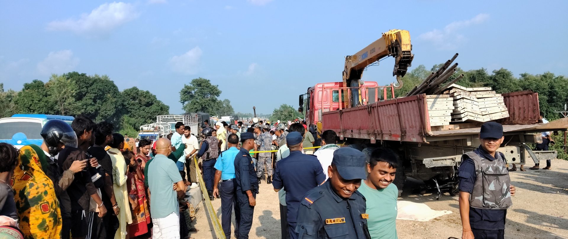 ट्रकक्रेनको ठक्करबाट चौधारीको घटना स्थलमै मृत्यु 