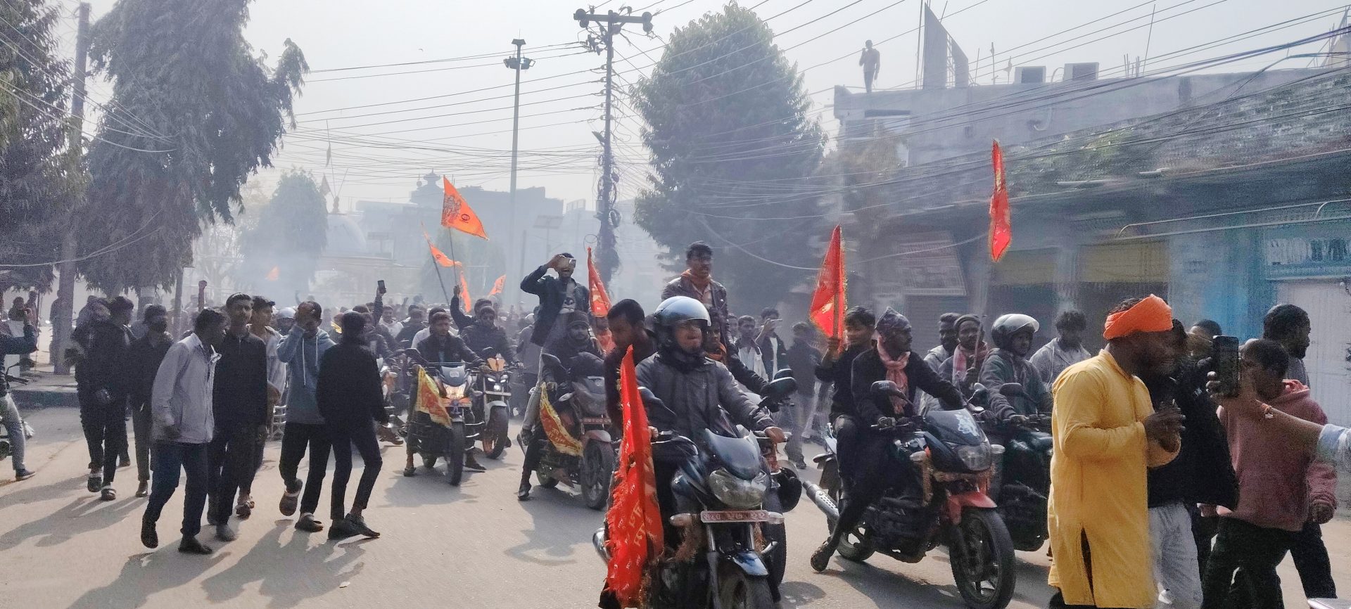 हिन्दु सम्राट सेना र बजरङ्ग दल सप्तरीको आव्हानमा सप्तरी सदरमुकाम बन्द