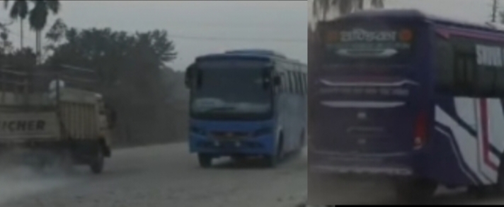 धुलो नियन्त्रणको माग गर्दै पूर्वपश्चिम राजमार्गको बसन्तपुर सडक खण्डमा चक्काजाम