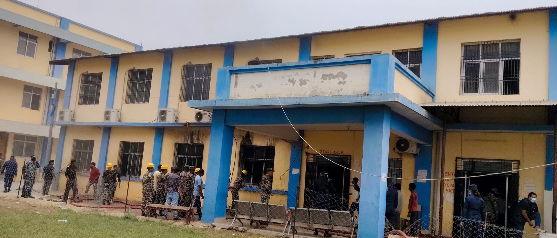 गजेन्द्रनारायण सिंह अस्पतालको ओपिडी भवनमा आगलागी