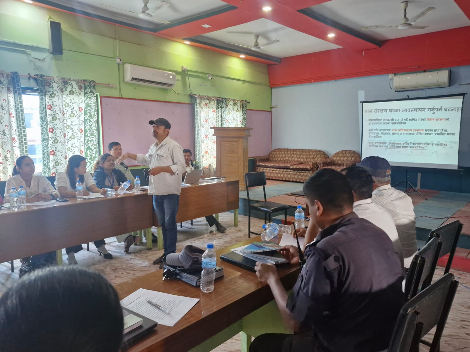 राजविराजमा बाल संरक्षणको लागी घटना व्यवस्थापन तालीम