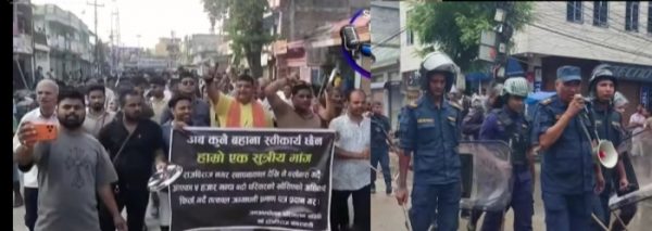 राजविराज नगरबासी र  प्रहरी वीचको द्वन्द उत्कर्षमा  : बजार बन्द गर्ने र खोल्ने दोहोरी 